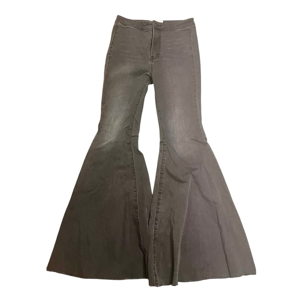 Free People Gray Flare Jeans - Picture 2 of 6